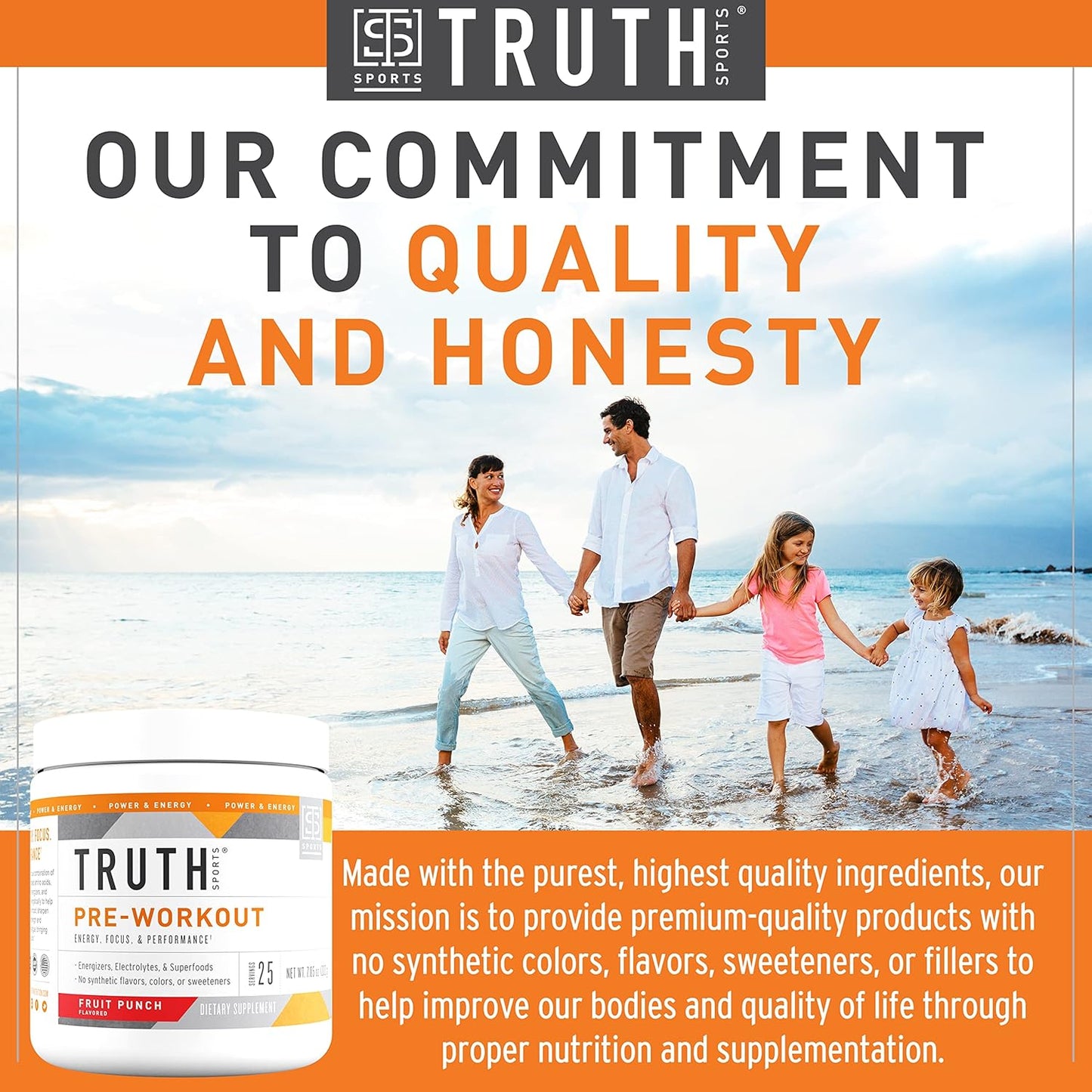 Pre Workout Powder - Natural Preworkout for Men & Women, Vegan BCAA Amino Energy Powder, Keto Friendly - No Artificial Flavors, Sweetners or Dyes (Fruit Punch)