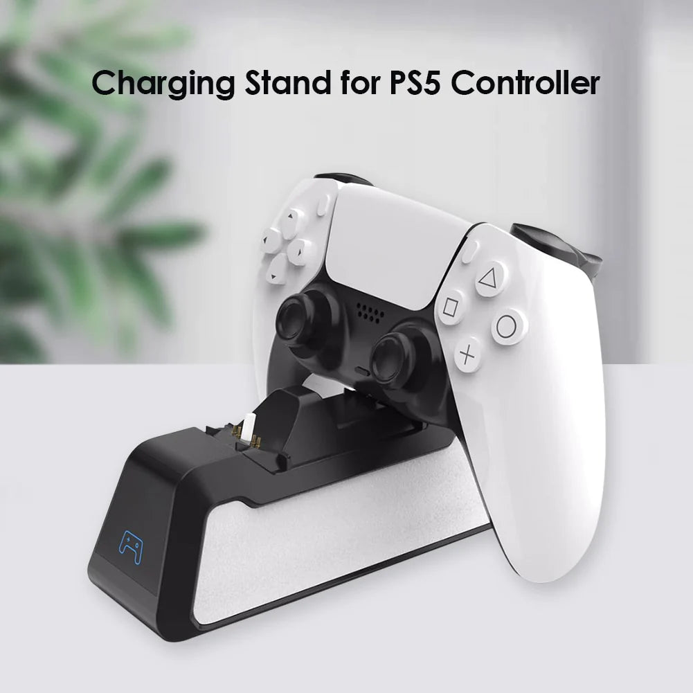 Dual Fast Charging Dock Station for Sony PS5 Wireless Controllers with USB 3.1 Support