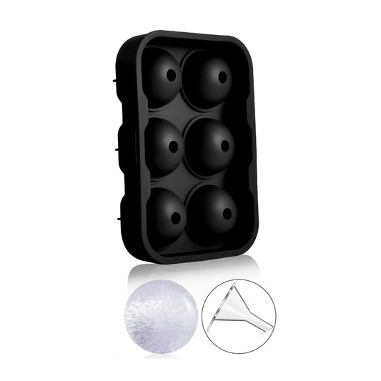 6 Grid round Square Ice Cube Ball Large Ice Cube Maker for Whiskey Cocktails and Homemade Keep Drinks Chilled Ice Mold