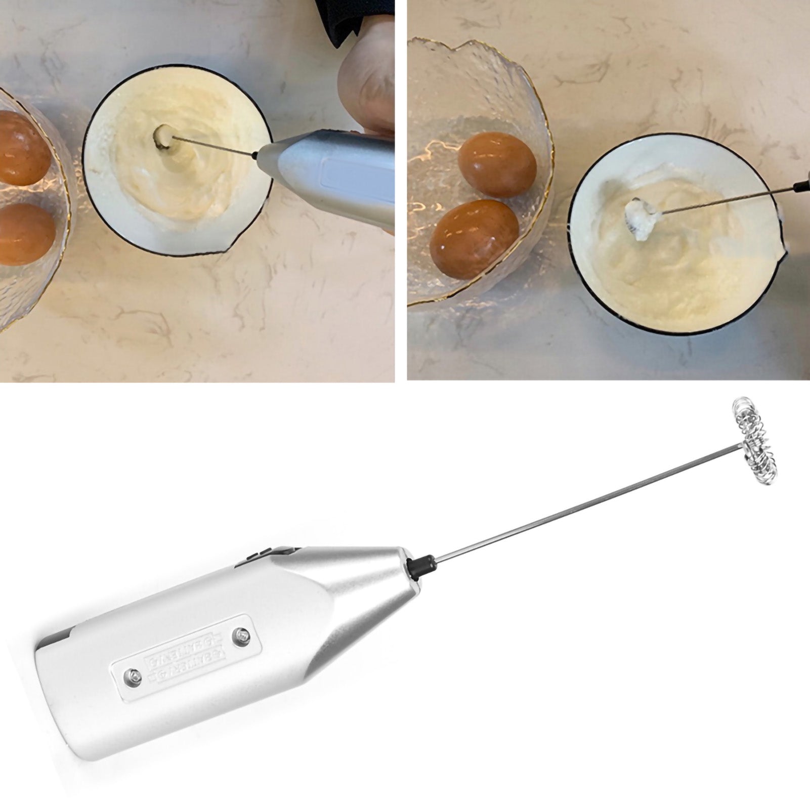 Handheld Electric Eggbeater Coffee Milk Frother Mixer Blender Household Kitchen Tools